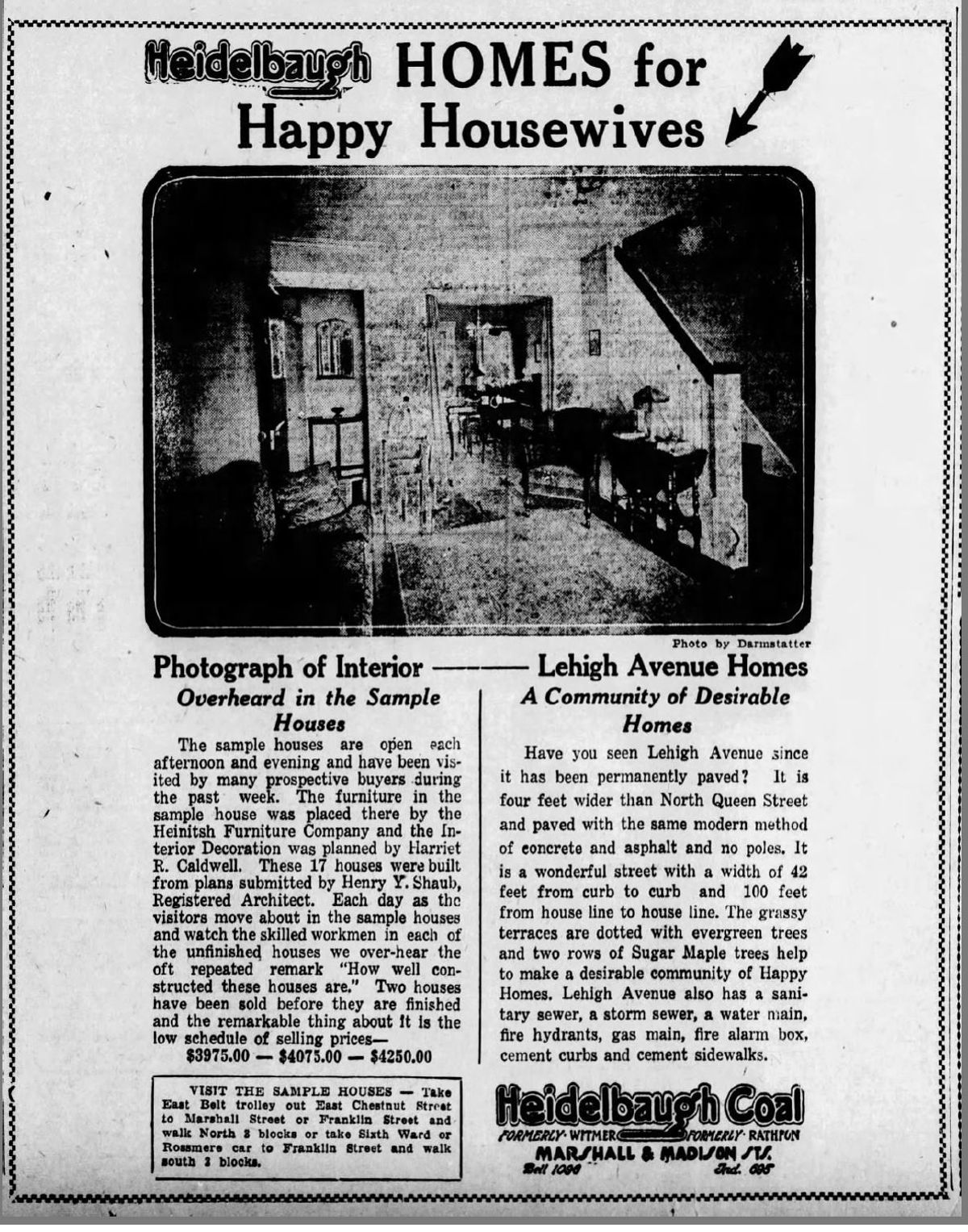 Heidelbaugh Homes ad